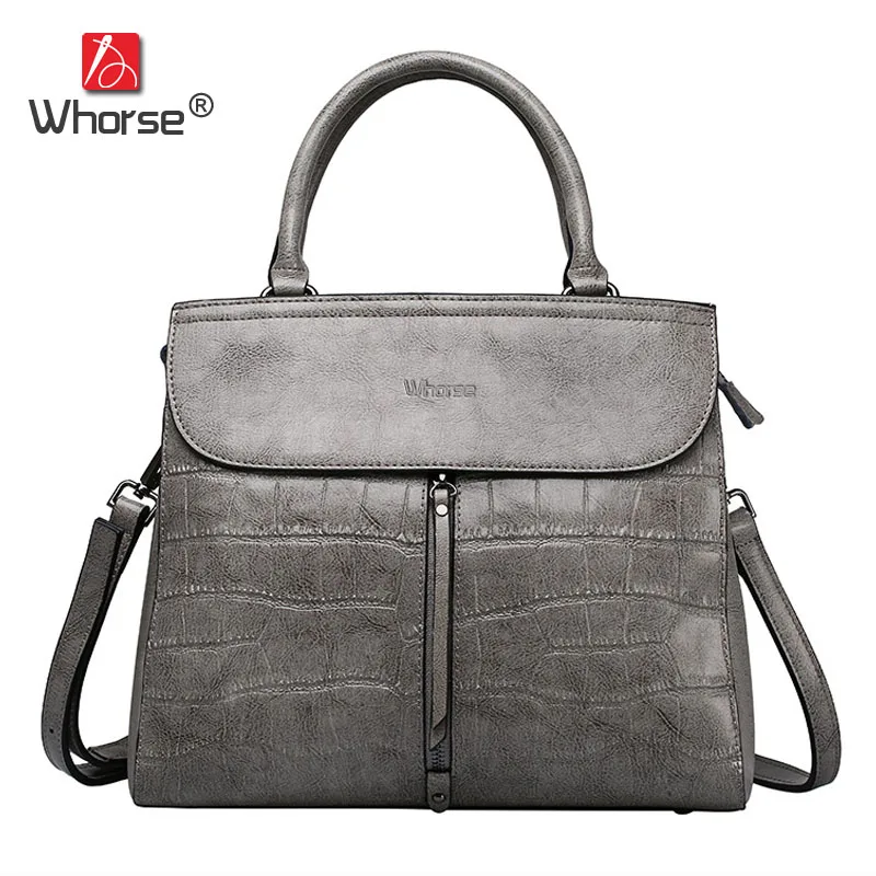 

Brand Luxury Alligator Genuine Leather Womens Handbag Designer Crossbody Shoulder Messenger Bags Tote Bag For Women W07560