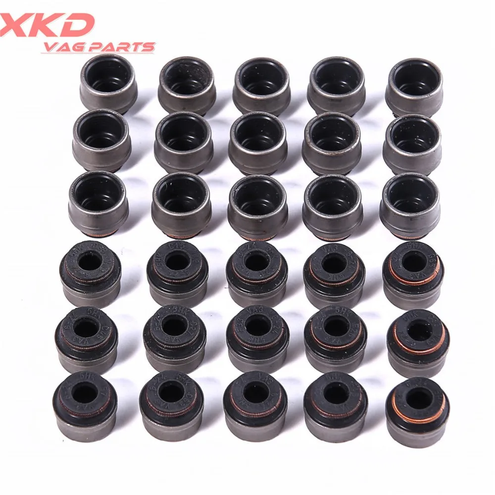Buy 30Pcs 6mm Valve Stem Seals Set For VW Passat Golf
