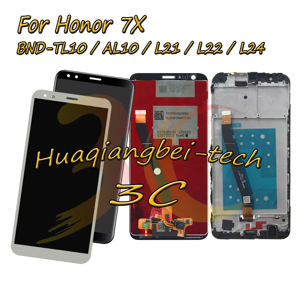 Скидка Для huawei Honor 7X BND TL10 AL10 L21 L22 L24 Полный ЖК дисплей + кодирующий преобразователь сенсорного экрана в сборе + рамка для Changwan 7X