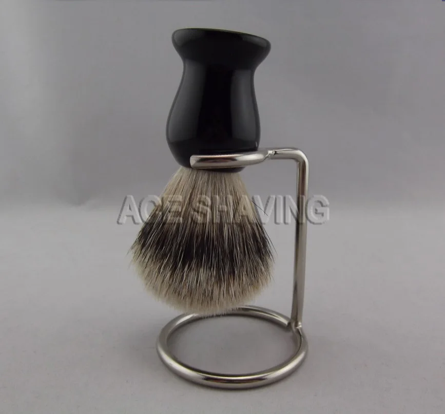 Silvertip Badger Hair Shaving Beard Brush Resin Handle Knot Size 20mm