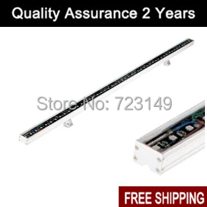

led linear light LHS A1 24 3in1 5050 L500 24V DMX LED hard strip aluminum light body Flat PC cover DMX control IP65 Freeshipping