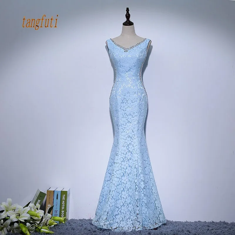 

Lace Mother Of The Bride Dresses Beading Crystals Long Mermaid Women Party Dress Elegant Mother Gowns Real Photo
