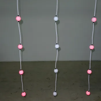 

DC12V WS2811 50mm diameter addressable pixel ball;9pixes*10 lines with T splitter signal in series connection;indoor used only