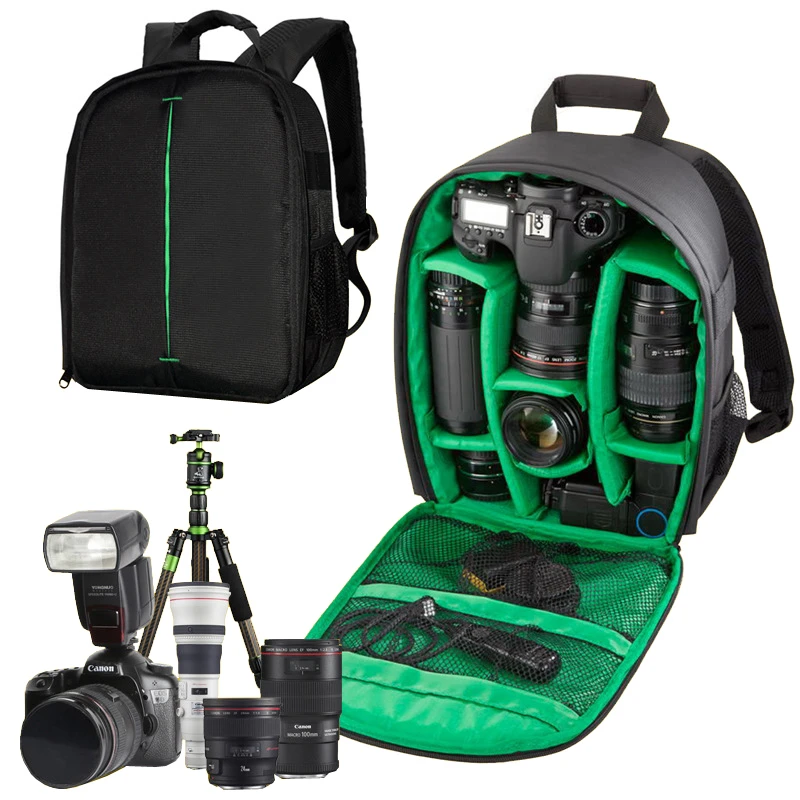 Professional Waterproof Digital Dslr Slr Camera Backpack Bag Video Photo Case For Canon Nikon