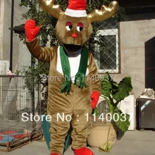 Талисман Рождественский лось спортивный талисман «Олень» мальчишник нарядное платье костюм Лидер продаж мультяшный маскот костюм