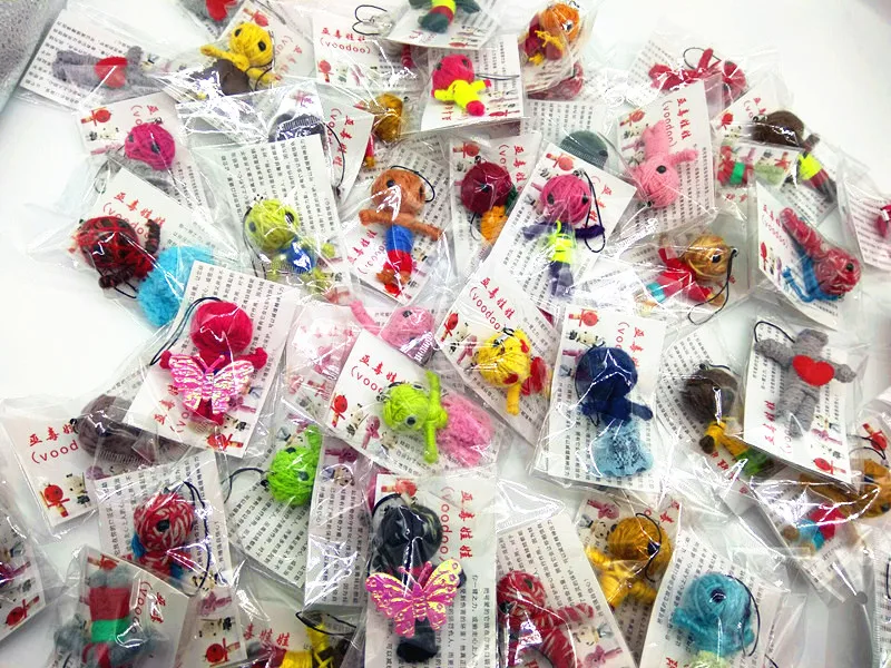 generation dolls Smafes wholesale 50pcs/lot Handcraft Voodoo Doll Toy As Mobile Pendant,Keychain, Free Shpping rainbow brite doll