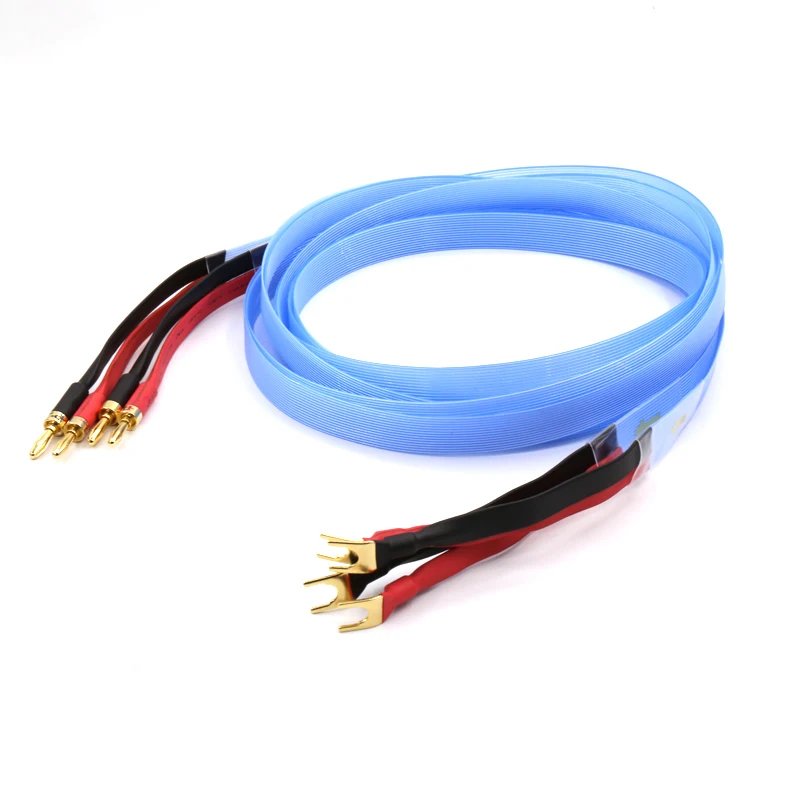 

14 core Nordost Blue heven Silver Audiophile Speaker Cable 3m for banana plugs to Y spade