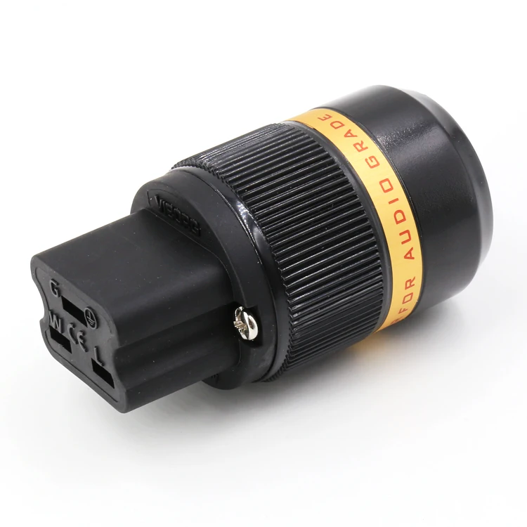 Виборг AudioVF520G из чистой меди 24k позолоченный AC 20A IEC гнездовой разъем питания|connector