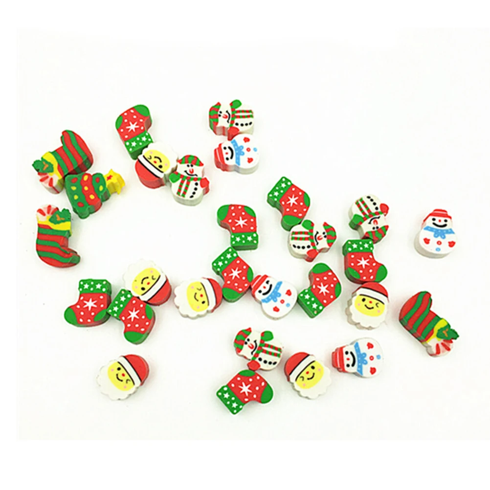 Рождественский подарок Санта Дерево Мини Ластики Kawaii дизайнер студенты канцелярские школьные принадлежности papelaria подарок для детей