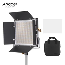 Профессиональный Andoer светодиодный светильник для видео 660 лампочек, светильник, панель 3200-5600K w/U кронштейн, комплект для студийной видеосъемки, макияж
