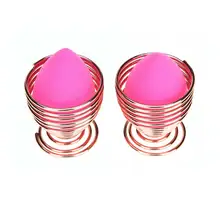 2 шт. держатели для макияжа с 2 слоями Набор Дисплей Подставка для губки сушки яиц Кронштейн Набор для макияжа инструмент OA66