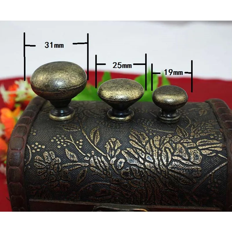 Bronze Modern Mushroom Handle Alloy Knobs and Mini Handles Door Handle