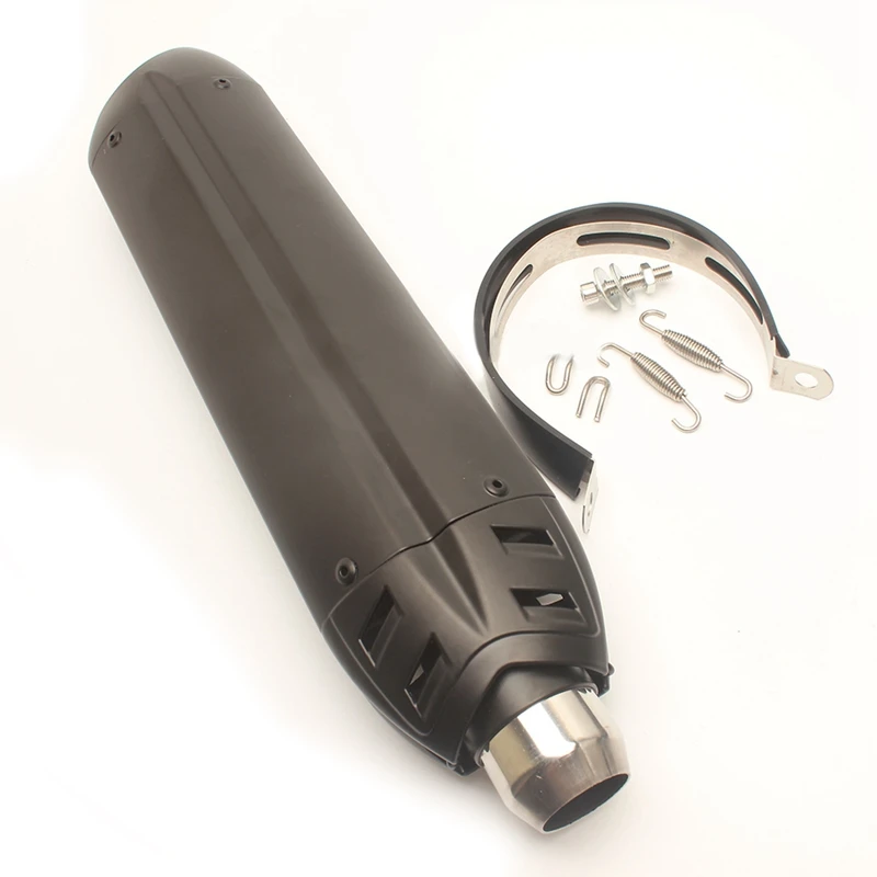 Выхлопная труба мотоцикла Модифицированная Имитация углерода крошечные дьявол длинная тишина выхлопная труба 470 мм