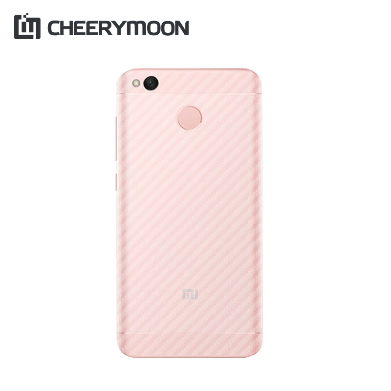 CHEERYMOON For Xiaomi MI Redmi Note 4 4X 4A Redmi4 Pro 2 3 3S 5 6 Note4 Carbon Fiber Back Soft Protector Film Antifingerprint