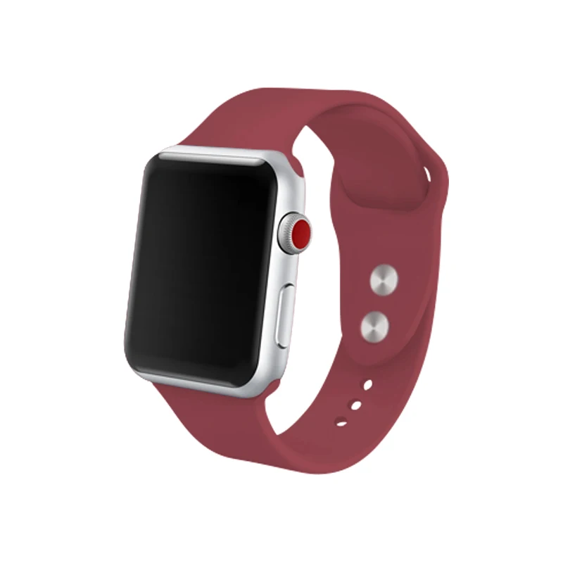 Королевский синий Apple Watch 4 спортивный ремешок силиконовый 40 мм 44 мм женские мужские часы наручные для Iwatch Группа 38 мм 42 мм серия 3