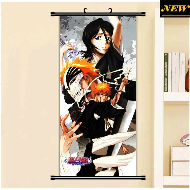 45x95 см Bleach Soul Reaper Кучики Рукия Ичиго Куросаки мультфильм аниме стены Изображение