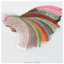 50 шт./компл. Бумага торт Кубок лазера выдалбливают выпечки украшения сдобы Кухня кекс Чехол Торт Инструменты