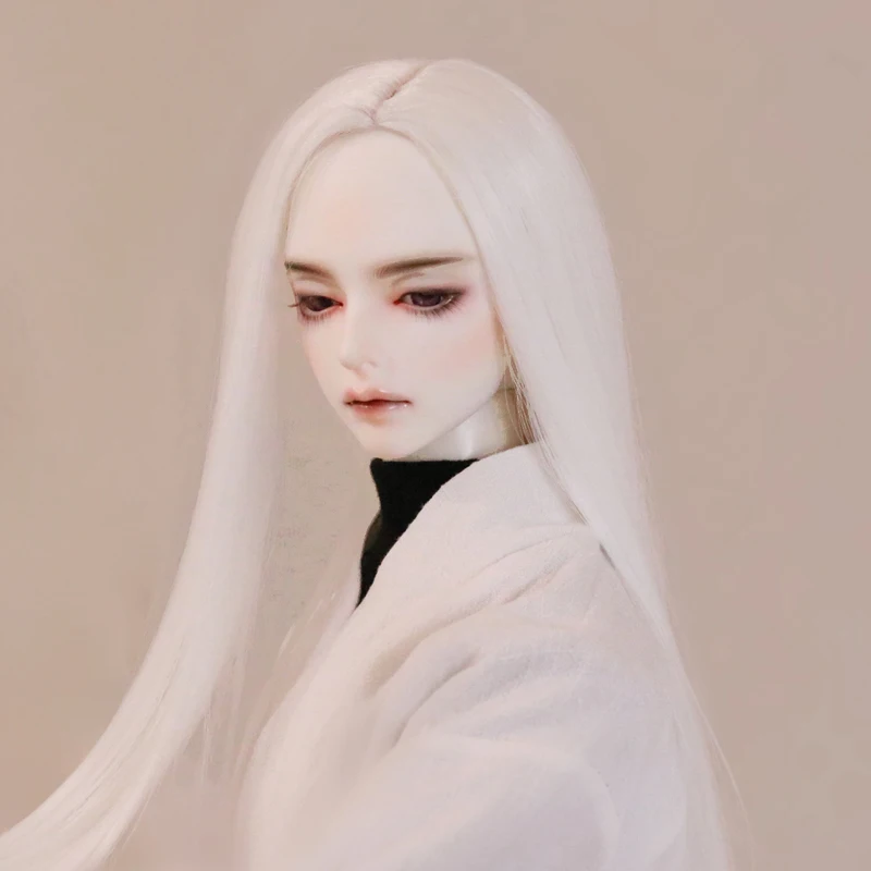 Allaosify 1 шт. Bjd парик Сплит Длина прямые синтетические волосы парик 1/3 1/4 bjd кукла парик Древний китайский стиль - Цвет: 14