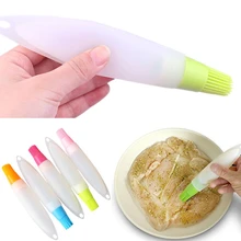 Шоколадный барбекю силиконовые инструменты Ручка Полезная выпечка Мучные Кондитерские изделия хлеб жареное масло щетка мясной Кухонный Контейнер для яиц трубка жидкая посуда для выпечки