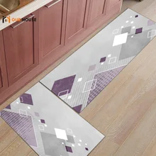 Ourhouse фиолетовые абстрактные геометрические коврики для входной двери аксессуары для ванной комнаты Набор грязи мусора Траппер сапог скребок для обуви