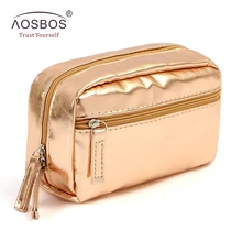 Aosbos для женщин PU дорожные Косметические Сумки леденцовых цветов органайзер для макияжа сумка водонепроницаемая сумка для мытья для дам Сумка женская de cosmeticos