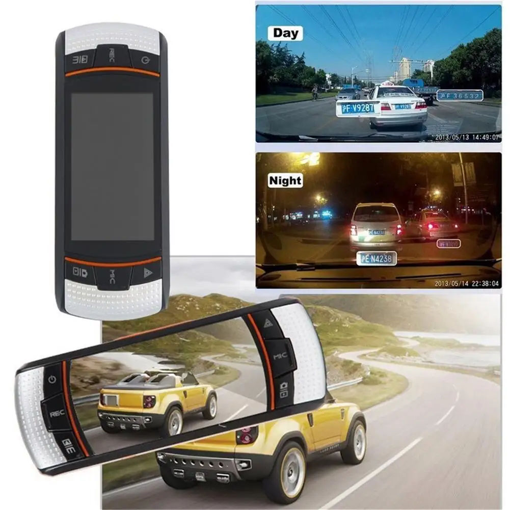 

2.7 inch LCD Screen Tachograph Motion Detection Dual Lens Vehicle Camera