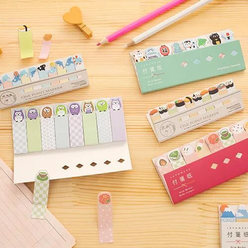 

1pc/lot (Big/Small size can choose) Kawaii style sticky notes Cartoon memo pad Office memos school stationery (tt-2510)