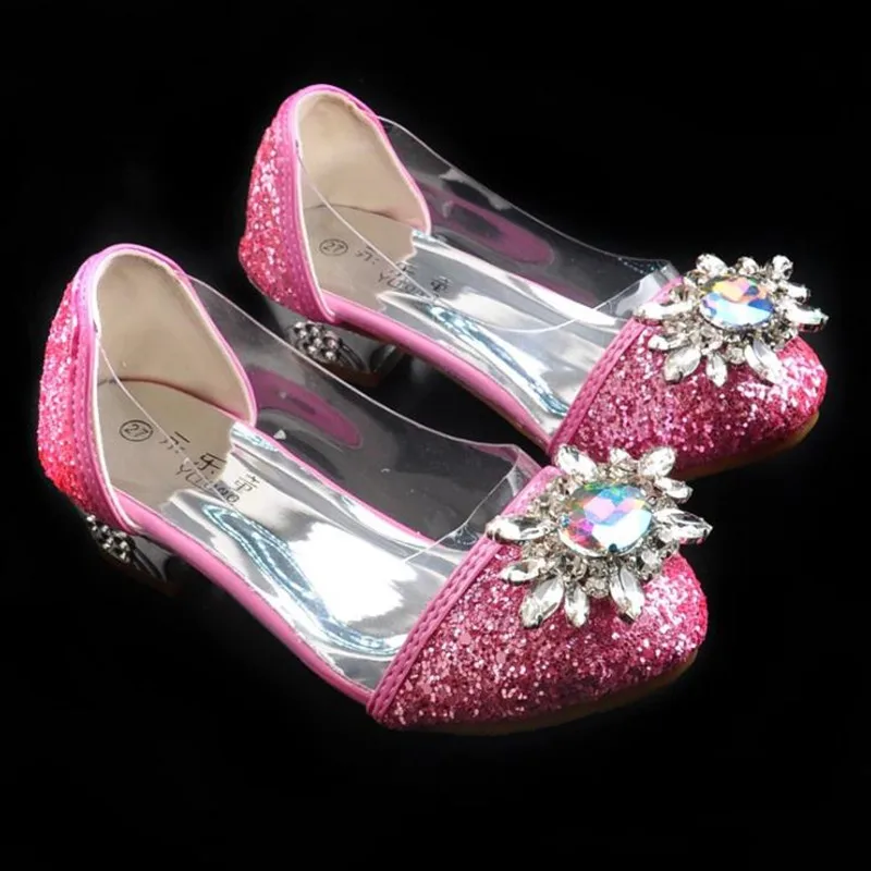 HaoChengJiaDe/Новые весенние детские туфли принцессы Детские свадебные туфли для девочек модельные туфли на высоком каблуке вечерние туфли для девочек из кожи
