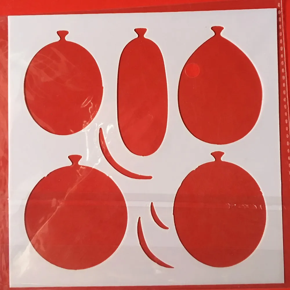 Новый 15 см шар DIY наслоения Трафареты настенная живопись записки окраска тиснильный альбом декоративная открытка шаблон