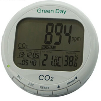 

Indoor air quality tester carbon dioxide detector CO2 gas detector 3in1 temperature humidity and CO2 monitor Green Day AZ7788
