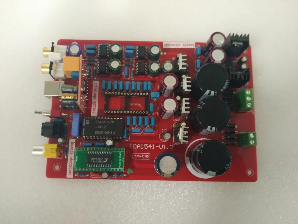 

TDA1541 coaxial optical fiber decoder board (including USB, no IC 1541) YJ00122 diy