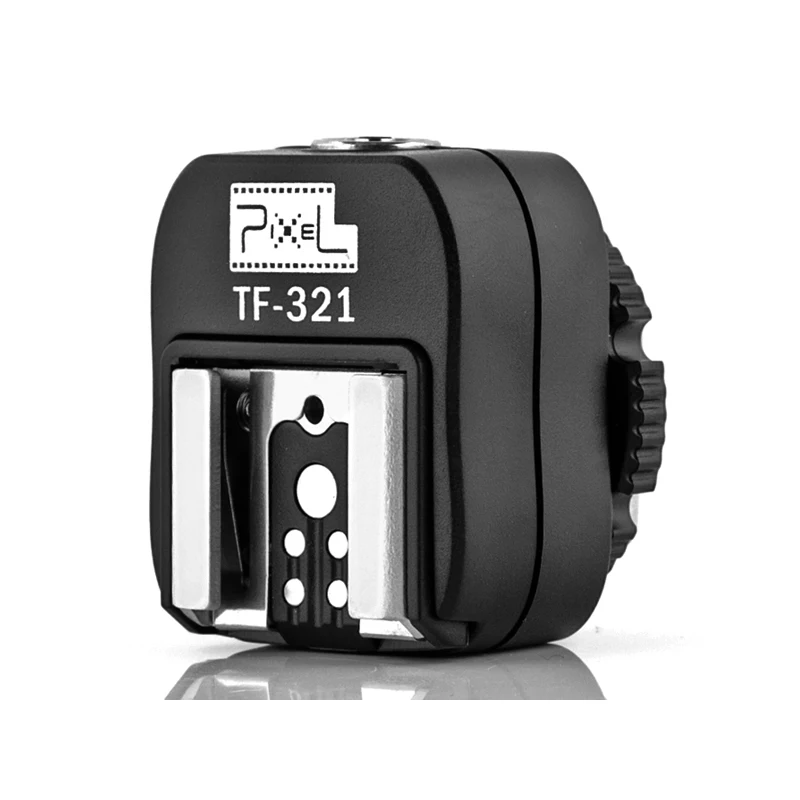 Flash Hot Shoe TF 321 to PC Sync Socket Convert Adapter For Canon 5D2