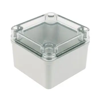 

100mmx100mmx75mm Transparent Cover Sealed Box Waterproof Junction Box Enclosure