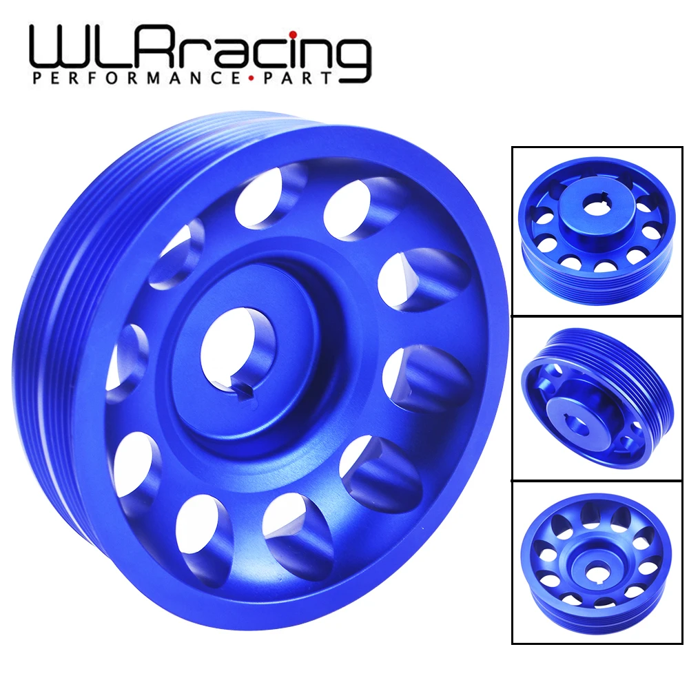 WLR RACING Light Weight Aluminum Crankshaft Crank Pulley for Subaru