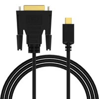 ל usb Usb C ל- DVI (24 + 1) כבל מתאם, Usb3.1 מסוג C / Thunderbolt 3 ל- DVI 4Kx2K @ 30Hz עבור Macbook, Macbook Pro / Imac, Chromebook Pixel (1)