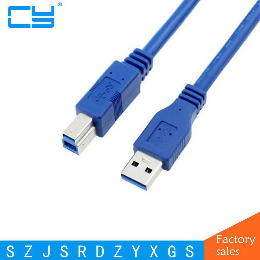 USB 3 0 A папа AM на B Тип BM USB3.0 кабель для принтера сканера HDD м 6 1 5 8 Бесплатная