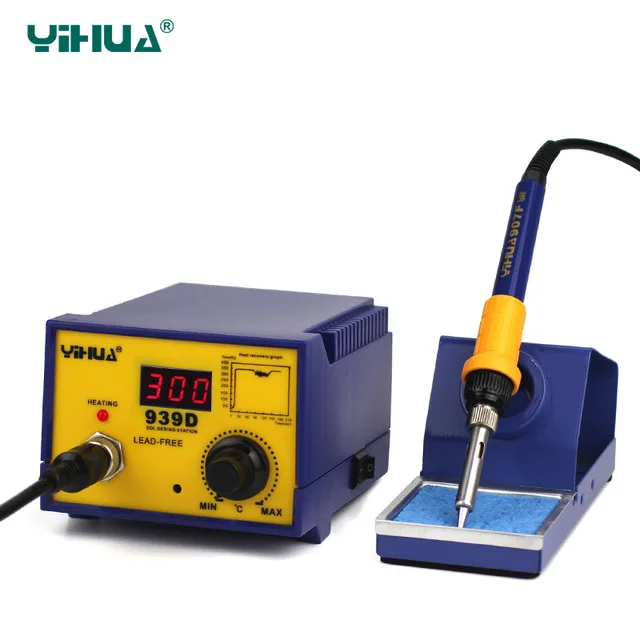 

Imported Larger Power Heater YIHUA 939D Digital Temperature Controlled Soldering Station