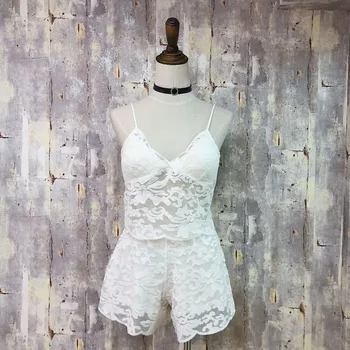 

r Women Sexy Pajama Sets Satin Sling Sleepwear Lace Nightdress Underwear Ladies Sleep Tank with Short