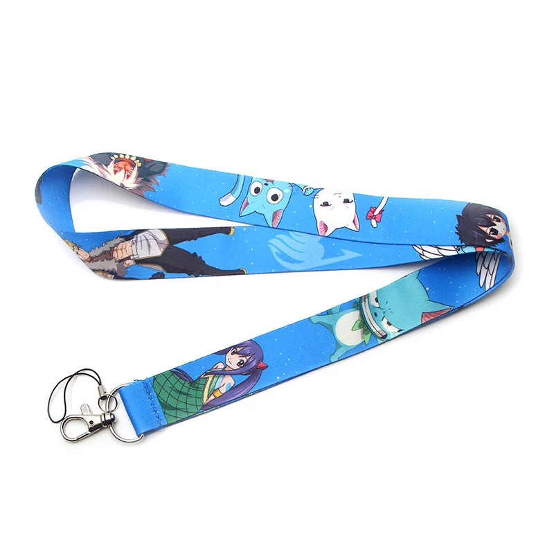 DMLSKY cool anime Lanyard Keychain for keys Badge ID Mobile Phone Key