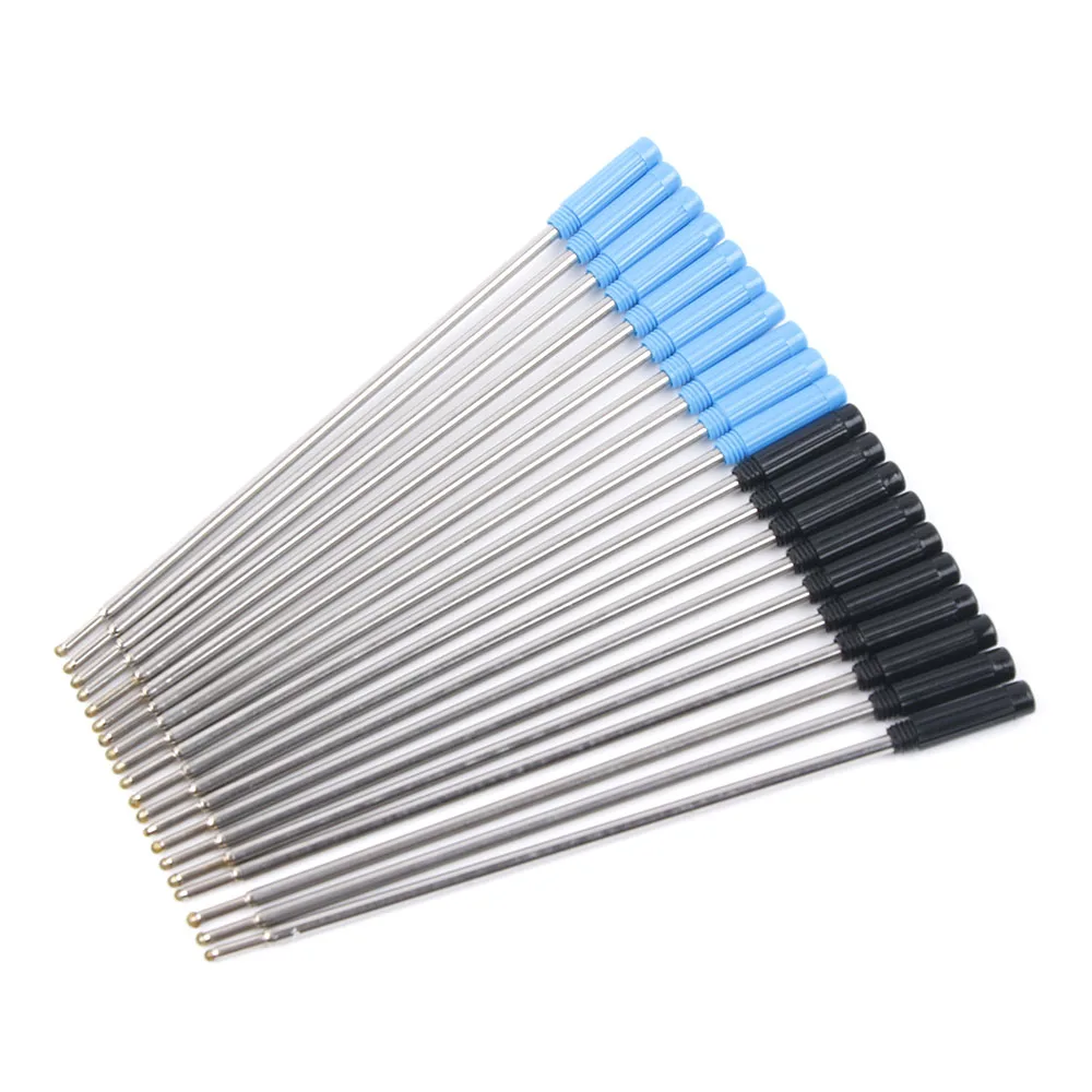 

10Pcs/Set Refills Cross Style Ballpoint Pen Ink Refills Suit 0.7mm BLACK and Blue Gift
