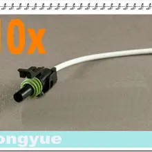 Longyue 10 шт. 1-Way Женский комнектор свинья хвост Погодный пакет провода ремни 25 см провода
