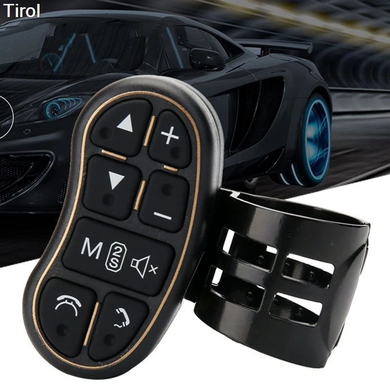 Автомобильный-Стайлинг Универсальный рулевое управление контроллер на рулевое колесо с аудио громкостью Bluetooth управление для DVD gps блок радио