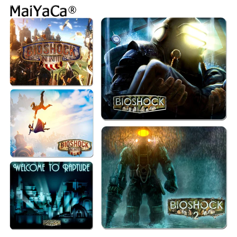 Maiyaca Новый Дизайн BioShock игры Коврик для мыши геймер играть коврики Размеры для 18x22 см 25x29 см резиновая Мышь коврики