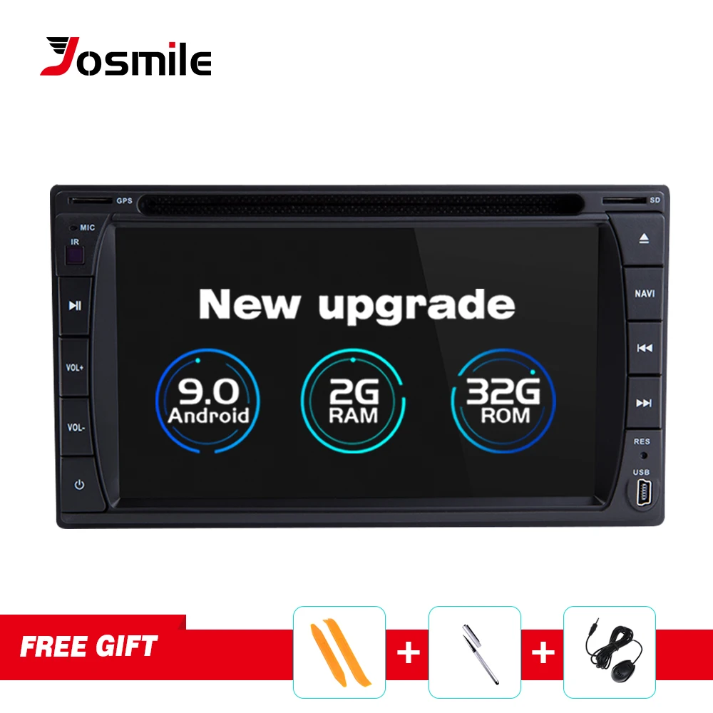 Josmile Android 8,1 Универсальный 2 Дин радио Автомобильный мультимедийный плеер DVD gps навигационная лента регистраторы стерео головное устройство