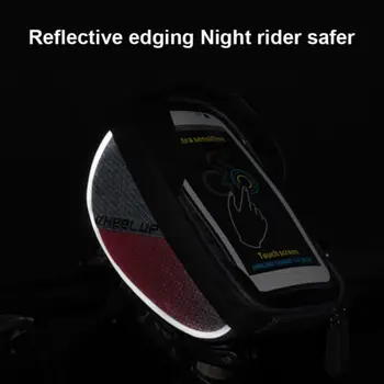 

Bike Bicycle Waterproof Touch Screen Handlebar Bag Holder Pouch 6 Cell Phone