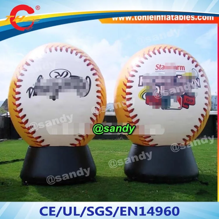 free air ship to door,giant inflatable baseball ground balloon/promotional event display model