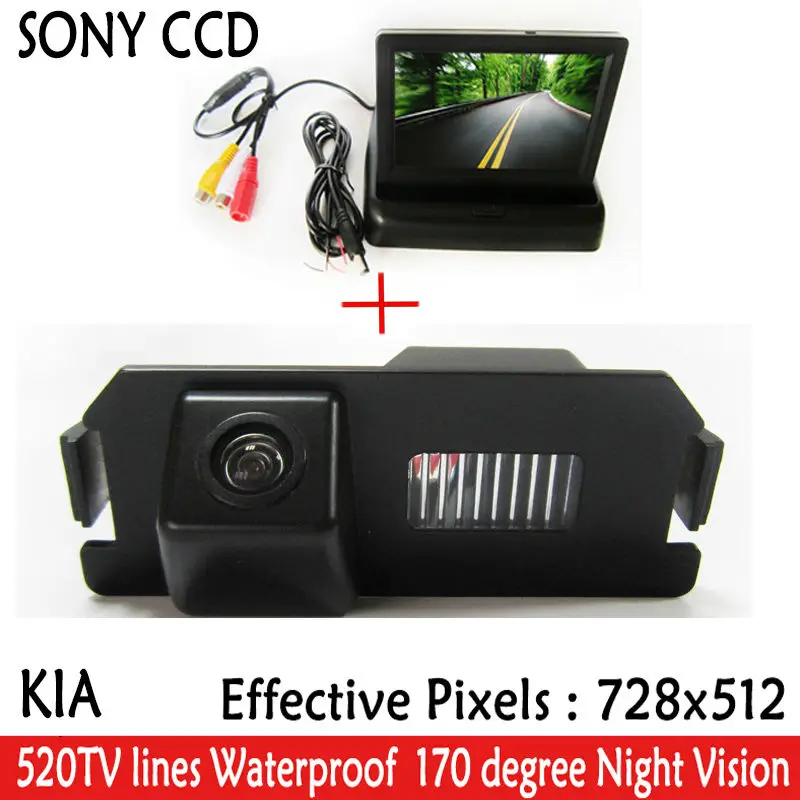 Waterproof Sony Car Rear View Parking Camera With 4.3 Inch Tft Lcd