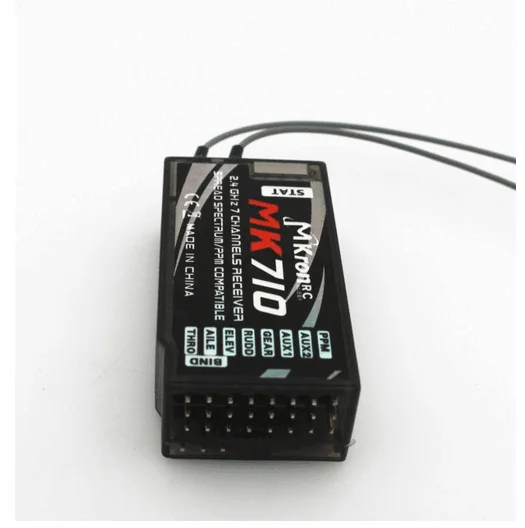 2.4 ghz 7ch mk710 rxリモート受信機サポートppm ar7000 dx6i dx8、jr dx7� c quadcopter/ヘリコプター飛行機トランスミッタ