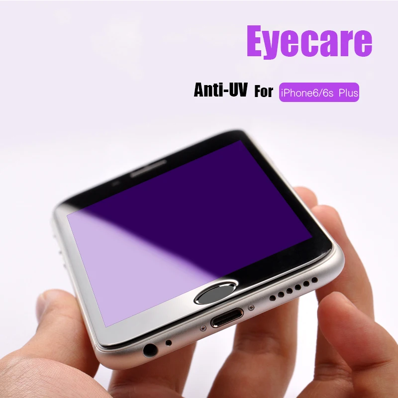 CHYI 3D закаленное стекло с закругленными краями для iphone 6 7 6s Защита от УФ 8 экрана
