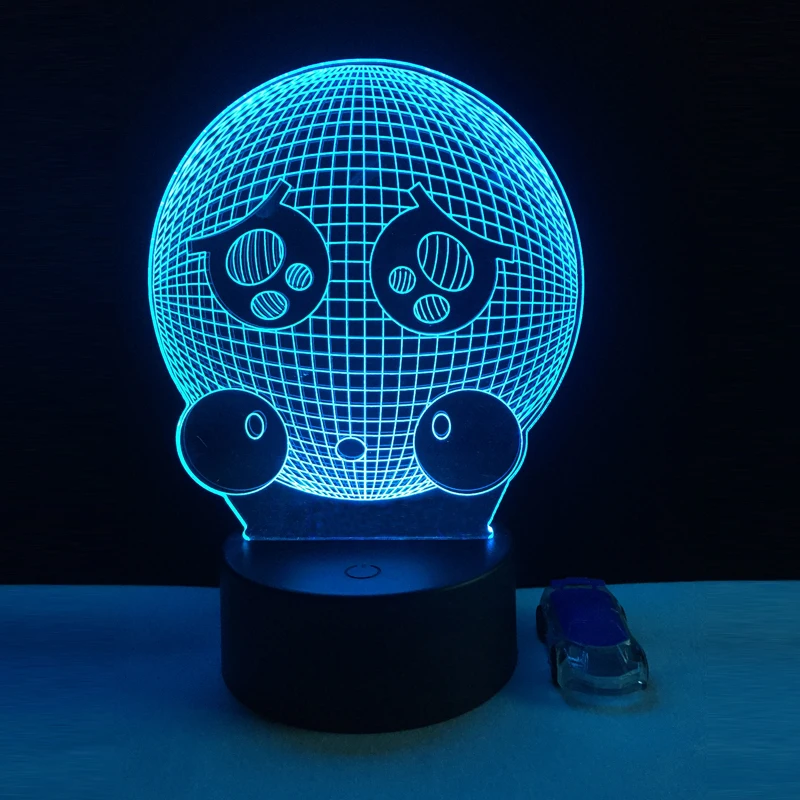 

Emoji Cute Unique Home Decoration 3D Poor Expression LED Touch Night Light 7 color Changing Remote Control New Year Gift Present